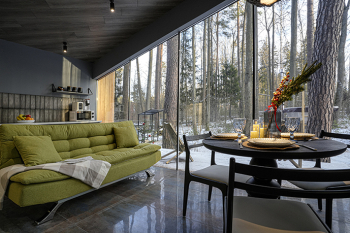 Панорамный домик с сауной — фото 6