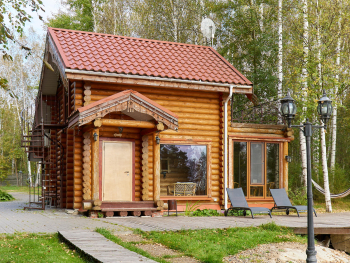 Дом баня у озера — фото 1