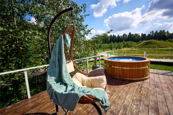 ДОМ У ОЗЕРА С КУПЕЛЬЮ НА ДРОВАХ — фото 8