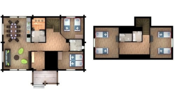 Вилла  4 СПАЛЬНЫХ КОМНАТЫ с сауной 115 кв.м. — фото 10