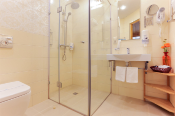 Стандартный номер с ПАНОРАМНЫМ ВИДОМ И БОЛЬШИМ БАЛКОНОМ 23 кв.м. — фото 4