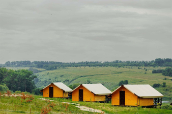 Сафари-тент утепленный с террасой 2+1 — фото 2