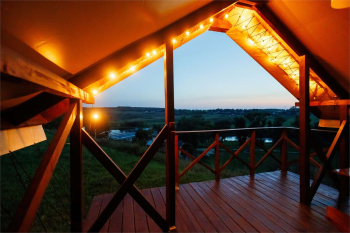 Сафари-тент утепленный с террасой 2+1 — фото 20