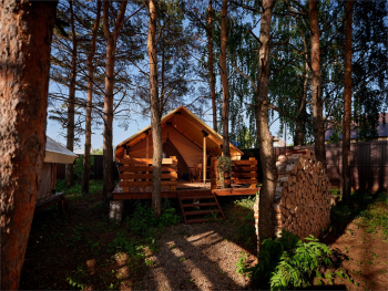 Сафари-тент  с видом на лес — фото 2