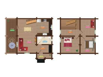 Коттедж № 1, 2, 3 — фото 17