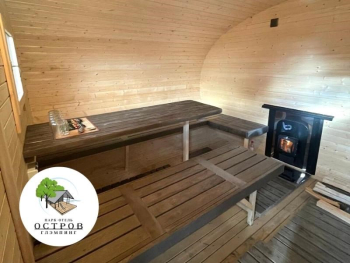 Бунгало  №12 с баней бочкой и купелью — фото 4