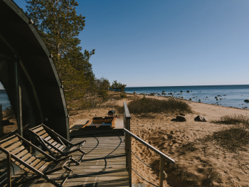 Геокупол Люкс на первой линии с купелью — фото 4