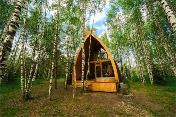 Панорамный эко-дом с горячей купелью — фото 2