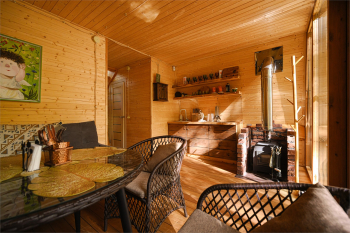 Панорамный эко-дом с горячей купелью — фото 6