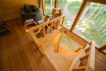 Панорамный эко-дом с горячей купелью — фото 9