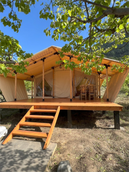 шатер с большой верандой — фото 1