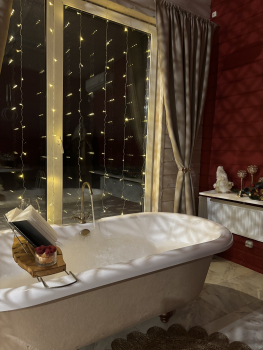 домик 1 с ванной у панорамного окна — фото 2