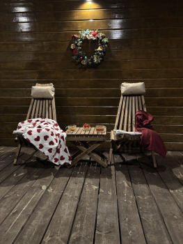 домик 1 с ванной у панорамного окна — фото 10