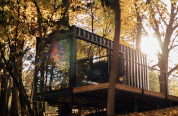 Модульный дом с двумя односпальными кроватями — фото 1