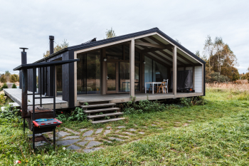 Дом для уединения с камином около леса (Дом5) — фото 1