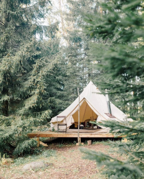 Шатер в лесу — фото 1