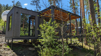 Большой зеркальный куб с отдельной спальней №20 — фото 1