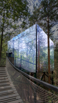 Зеркальный домик на дереве — фото 1