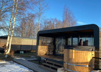 Лодж Panorama River с купелью — фото 1