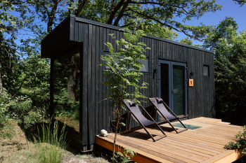 Малый Хитте с террасой и панорамным окном | красивый вид на зеленую территорию — фото 6