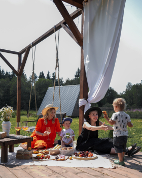 Дом (желтый) с панорамным видом на лес — фото 23