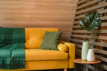 Дом (желтый) с панорамным видом на лес — фото 10