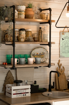 Дом (синий) с панорамным видом на лес — фото 9