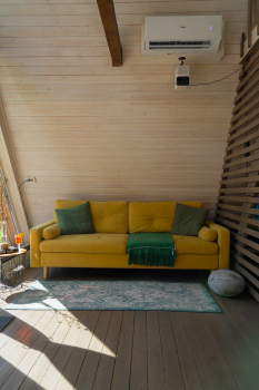 Дом (желтый) с панорамным видом на лес — фото 8