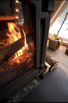 Дом (синий) с панорамным видом на лес — фото 15