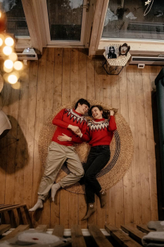 Дом (зелёный) с панорамным видом на лес — фото 24