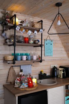 Дом (желтый) с панорамным видом на лес — фото 11