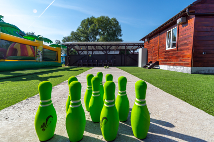 Дом с русской баней на пруду — фото