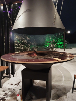 A-frame Семейный + чан. Вид на лес. — фото 16