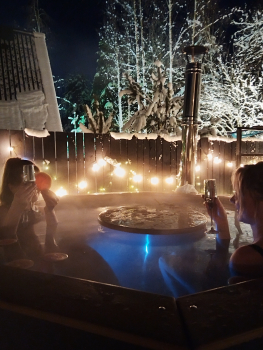 A-frame Романтичный + чан. Вид на лес — фото 7