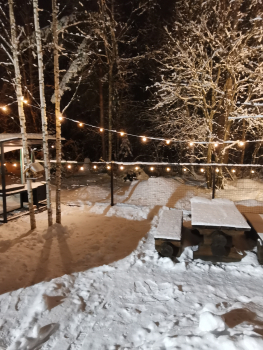 A-frame Романтичный + чан. Вид на лес — фото 5