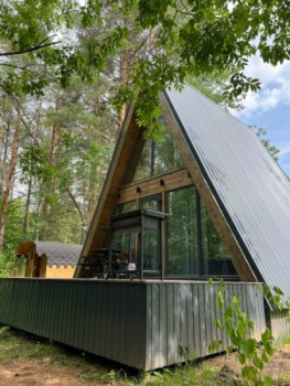 Дом A-frame с квадро-баней — фото 1
