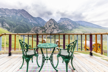 Хаус-тент "Суздаль" 2х-этажный номер с сауной — фото 8