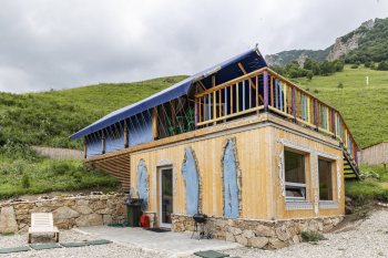 Хаус-тент "Суздаль" 2х-этажный номер с сауной — фото 1