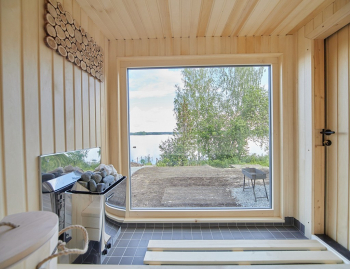 Домик с видом на озеро и сауной  — фото 2