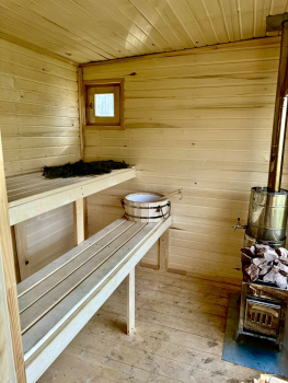 Дом у бассейна с 2 спальнями, беседкой, мангалом, баней и купелью – до 6 человек — фото 14