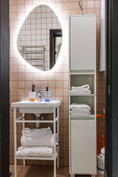 Персиковый дом с камином — фото 8