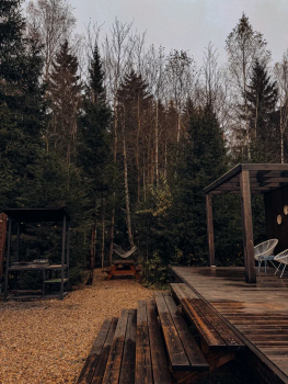 Персиковый дом с камином — фото 17