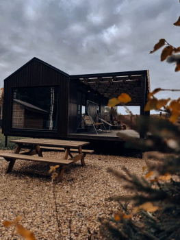 Зеленый дом с камином — фото 1