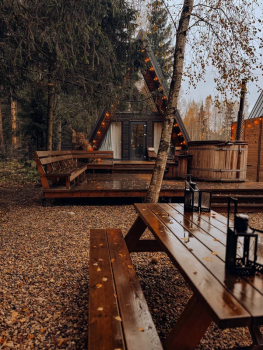 Синий а-фрейм — фото 20