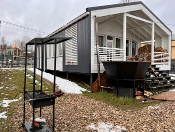 Улучшенный коттедж "Барнхаус" 452 с чаном и русской баней — фото 7