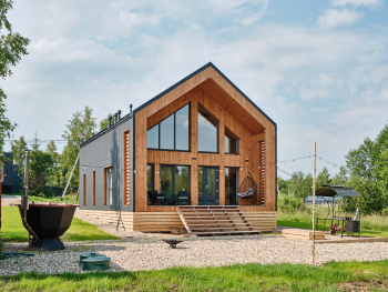 Коттедж двухэтажный 472 с чаном и камином — фото 1