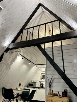 Дом A-frame | С баней и чаном на территории — фото 4