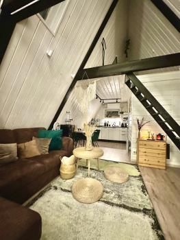 Дом A-frame | С баней и чаном на территории — фото 3