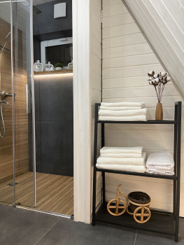 Дом A-frame | С баней и чаном на территории — фото 9