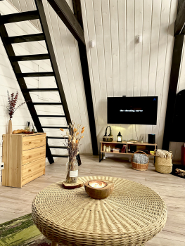 Дом A-frame | С баней и чаном на территории — фото 1